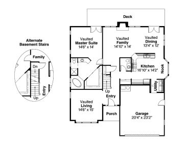 1st Floor Plan, 051H-0002