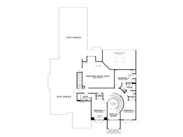 2nd Floor Plan, 025H-0128