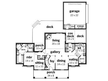1st Floor Plan, 021H-0132