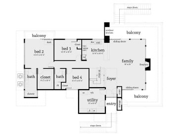 1st Floor Plan, 052H-0104