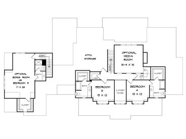 2nd Floor Plan, 019H-0169