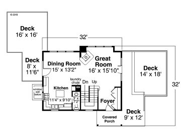 1st Floor Plan, 051H-0319