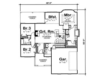 Floor Plan, 050H-0048