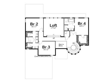 2nd Floor Plan, 050H-0212