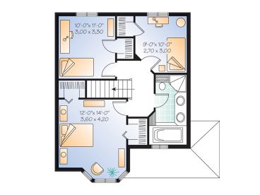 2nd Floor Plan, 027H-0035