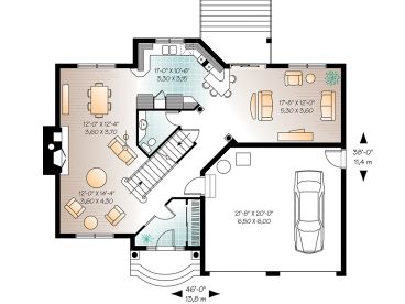 1st Floor Plan, 027H-0027