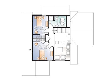 2nd Floor Plan, 027H-0393
