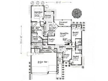 1st Floor Plan, 002H-0038