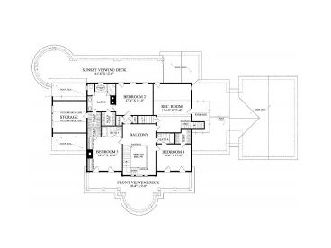 2nd Floor Plan, 063H-0195