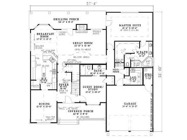 1st Floor Plan, 025H-0138