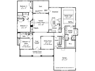 1st Floor Plan, 086H-0019