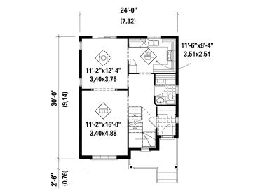 1st Floor Plan, 072H-0121