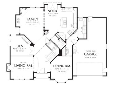 1st Floor Plan, 034H-0345