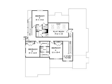 2nd Floor Plan, 019H-0151
