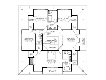 2nd Floor Plan, 068H-0032