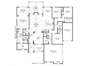 Floor Plan, 062H-0062