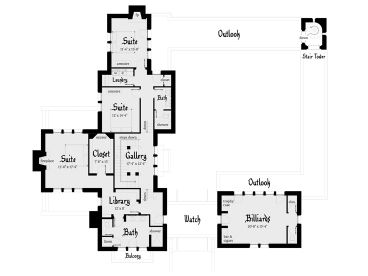 2nd Floor Plan, 052H-0028