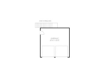 Garage Floor Plan, 058H-0036