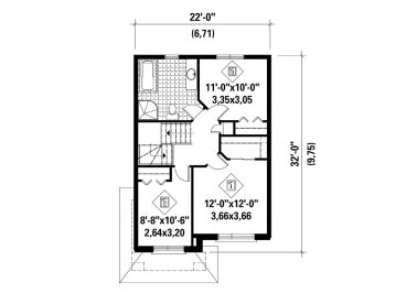 2nd Floor Plan, 072H-0136