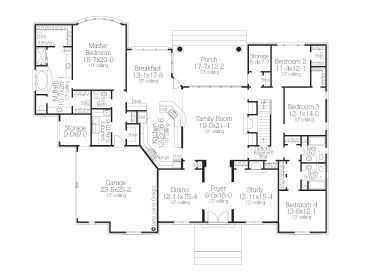 1st Floor Plan, 042H-0038