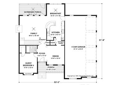1st Floor Plan, 007H-0085