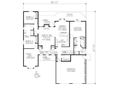 Floor Plan, 026H-0122