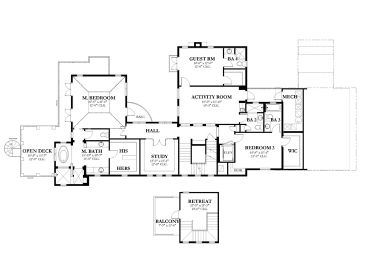 2nd Floor Plan, 064H-0089