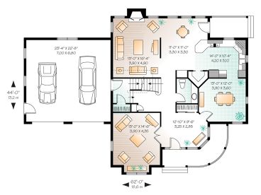 1st Floor Plan, 027H-0192