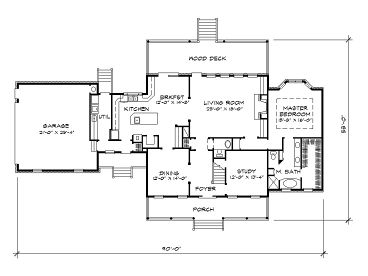 1st Floor Plan, 008H-0031