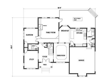 1st Floor Plan, 058H-0079