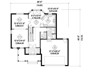 1st Floor Plan, 072H-0126