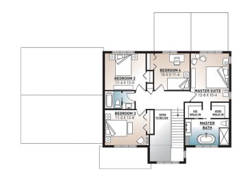 2nd Floor Plan, 027H-0522