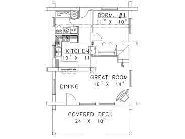 1st Floor Plan, 012L-0035