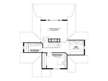 2nd Floor Plan, 027H-0074