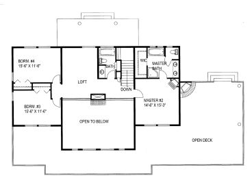 2nd Floor Plan, 012H-0122