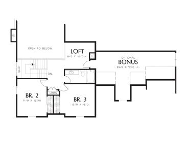 2nd Floor Plan, 034H-0405