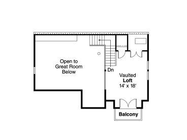 2nd Floor Plan, 051H-0125
