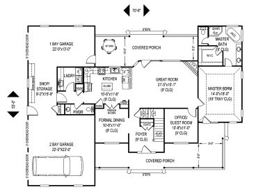 1st Floor Plan, 044H-0030