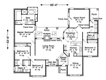 Floor Plan, 054H-0122