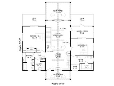 Floor Plan, 062H-0444