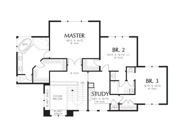 2nd Floor Plan, 034H-0355