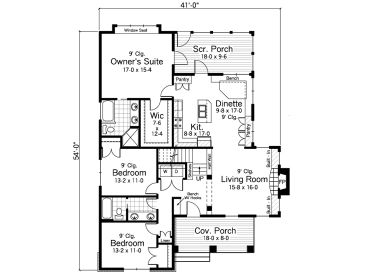1st Floor Plan, 023H-0087