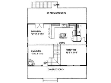 1st Floor Plan, 012H-0153