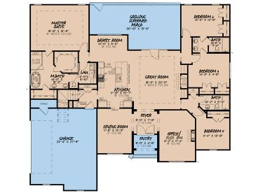 1st Floor Plan, 074H-0110
