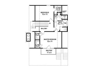 2nd Floor Plan 006H-0141