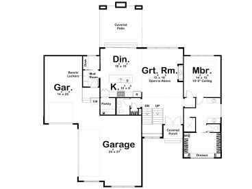 1st Floor Plan, 050H-0277