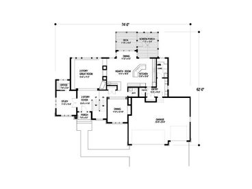 1st Floor Plan, 007H-0119