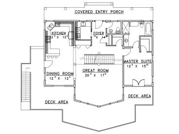 1st Floor Plan, 012H-0055