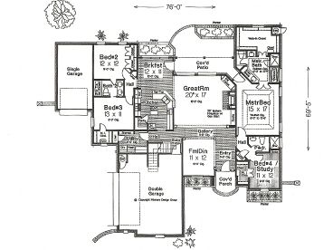 1st Floor Plan, 002H-0081