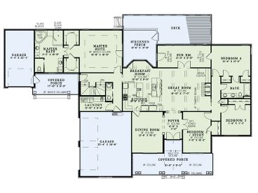 1st Floor Plan, 025H-0311